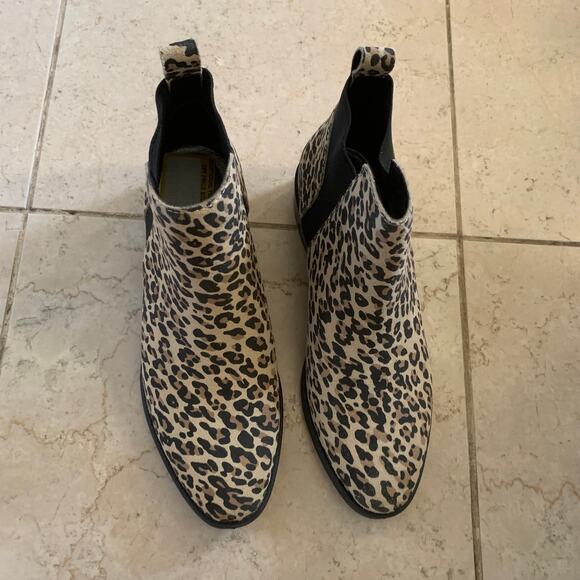 Dolce Vita 6 Tristan Ankle Chelsea Boots Booties Suede Leopard Animal Print NEW - Picture 10 of 11